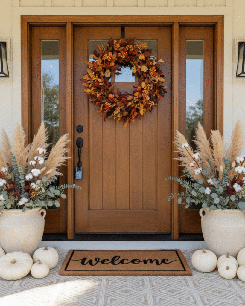 Home fall porch decor